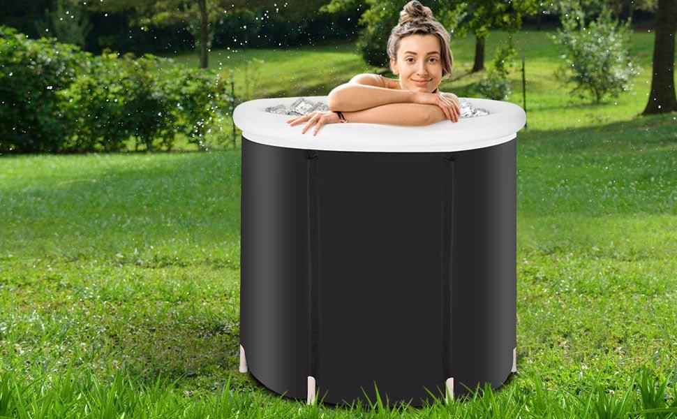 Pro Ice Bath Recovery Tub | Insulated Foldable Cold Therapy Soaking Tub for Elite Athletes.