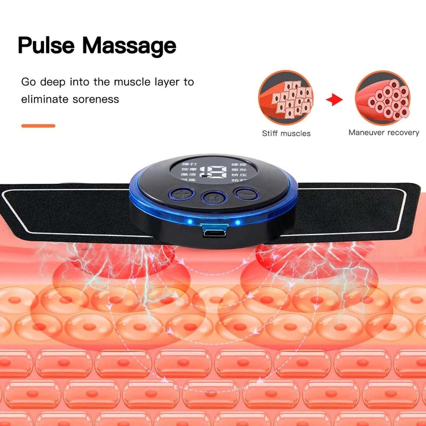 Rechargeable Electric Muscle Toner ABS Trainer. - Fit Plus Now