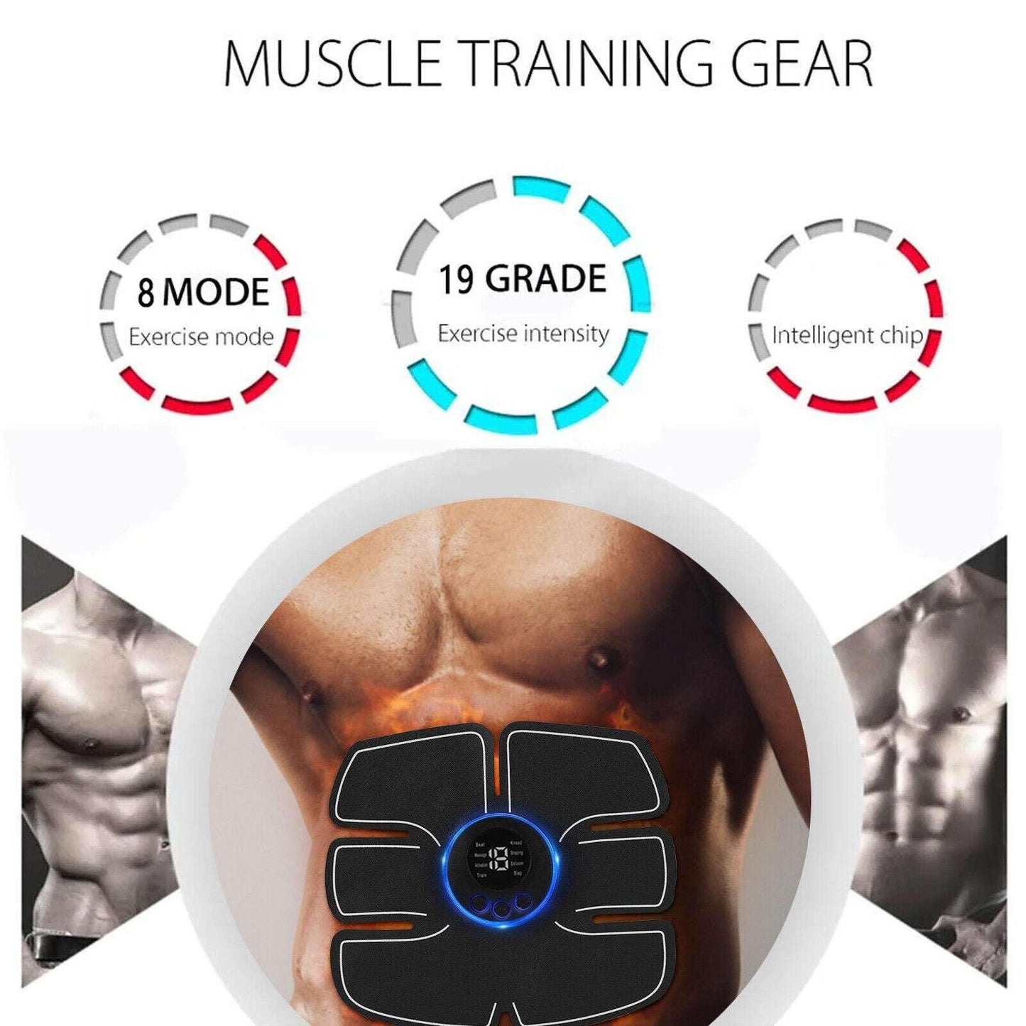 Rechargeable Electric Muscle Toner ABS Trainer. - Fit Plus Now