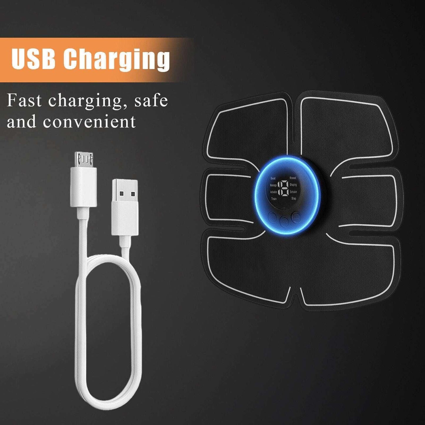 Rechargeable Electric Muscle Toner ABS Trainer. - Fit Plus Now