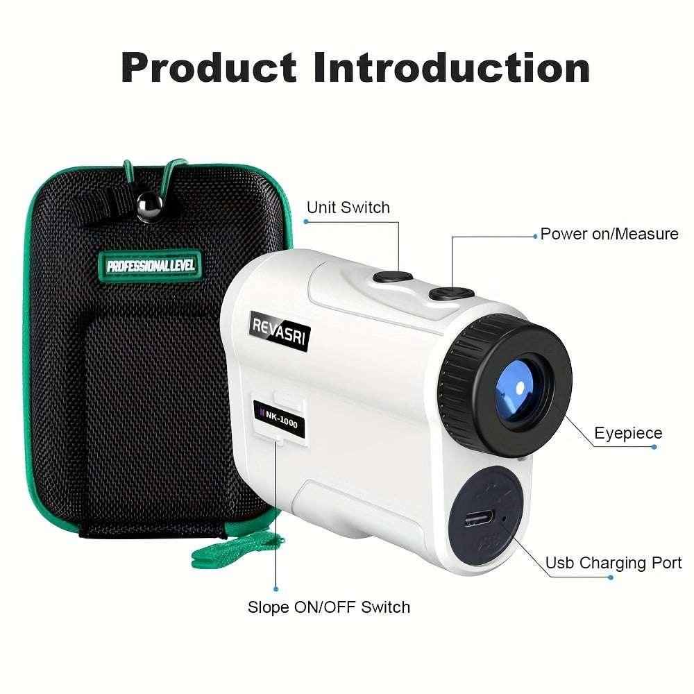 REVASRI 1000YDS Golf Rangefinder – Slope, Pin Lock, Laser Distance Finder