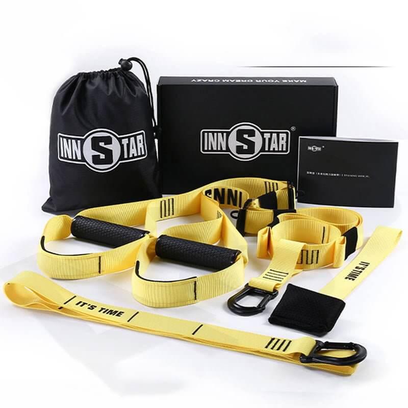 Suspension Training Straps for Full-Body Strength & Core Workouts.