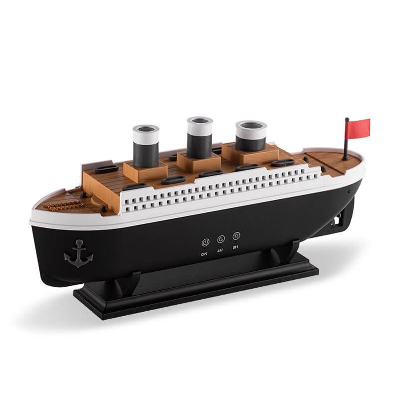 Titanic Ship Aroma Diffuser – Creative Retro Ultrasonic Jellyfish Smoke Ring Humidifier - Fit Plus Now