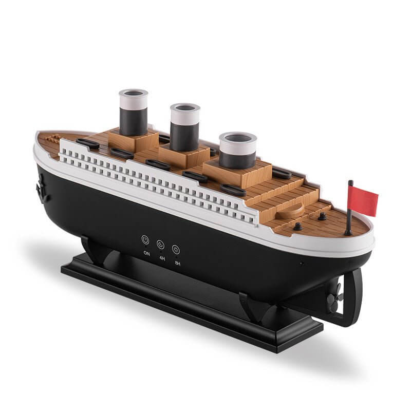 Titanic Ship Aroma Diffuser – Creative Retro Ultrasonic Jellyfish Smoke Ring Humidifier - Fit Plus Now