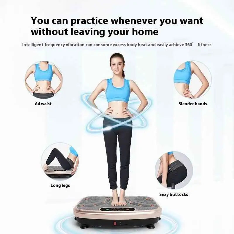 Vibration Power Plate – Lazy Standing Waist Slimming Machine for Belly Fat & Weight Loss.
