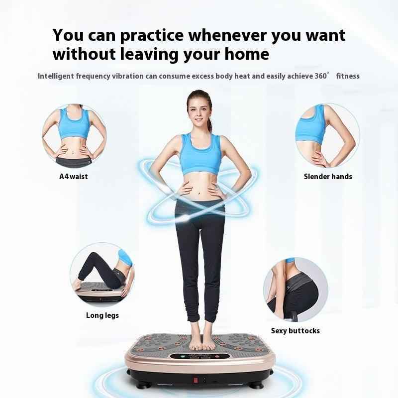 Vibration Power Plate – Lazy Standing Waist Slimming Machine for Belly Fat & Weight Loss.