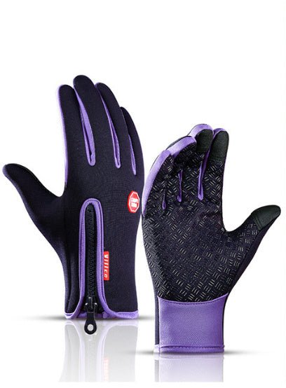 Winter Touchscreen Riding Gloves – Waterproof & Fleece - Lined. - Fit Plus Now