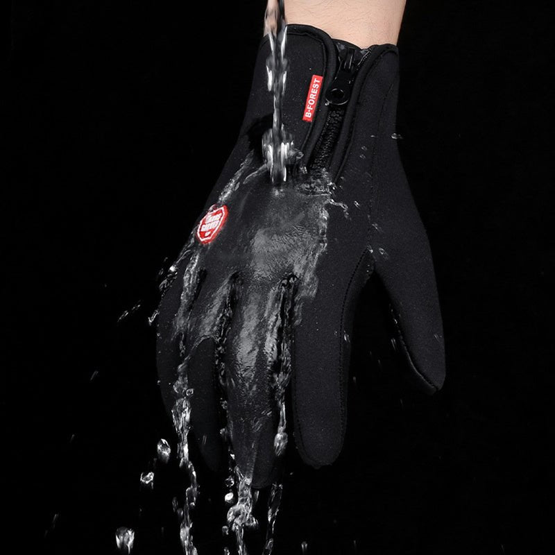 Winter Touchscreen Riding Gloves – Waterproof & Fleece - Lined. - Fit Plus Now