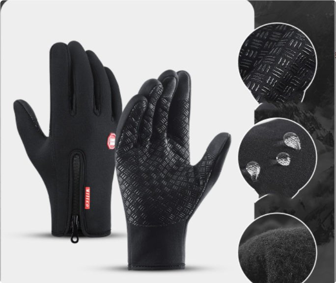 Winter Touchscreen Riding Gloves – Waterproof & Fleece - Lined. - Fit Plus Now