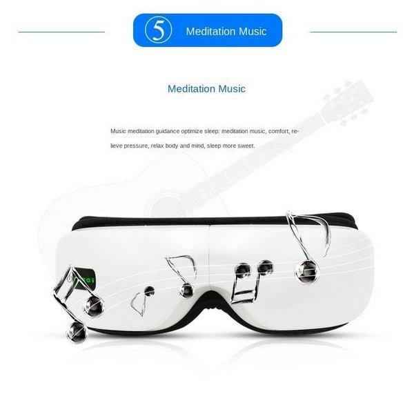 Wireless Heated Eye Massager with Bluetooth – Stress Relief & Dark Circle Reduction.
