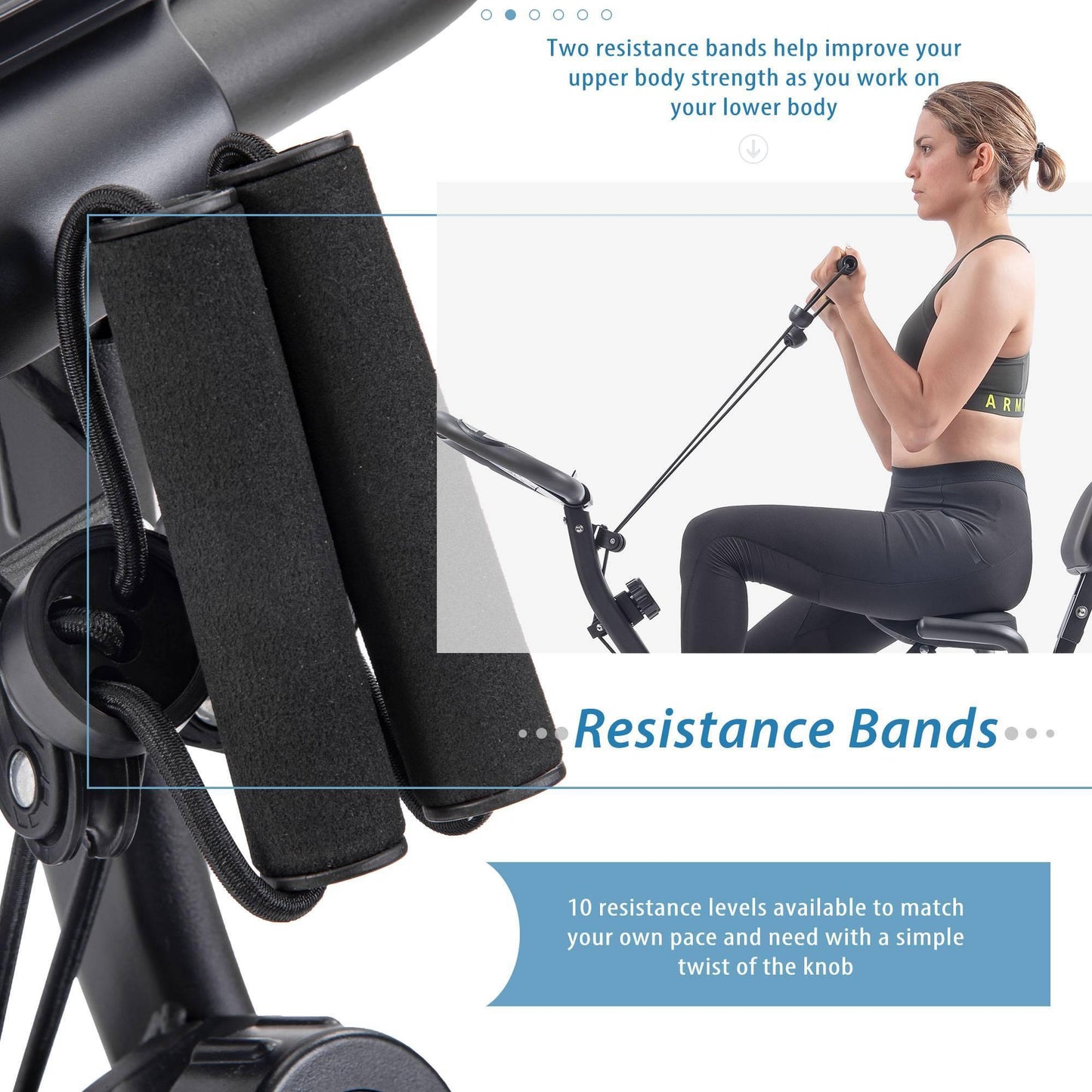 X-Fit 3-in-1 Foldable Exercise Bike – Upright, Recumbent & Full-Body Workout! - Fit Plus Now