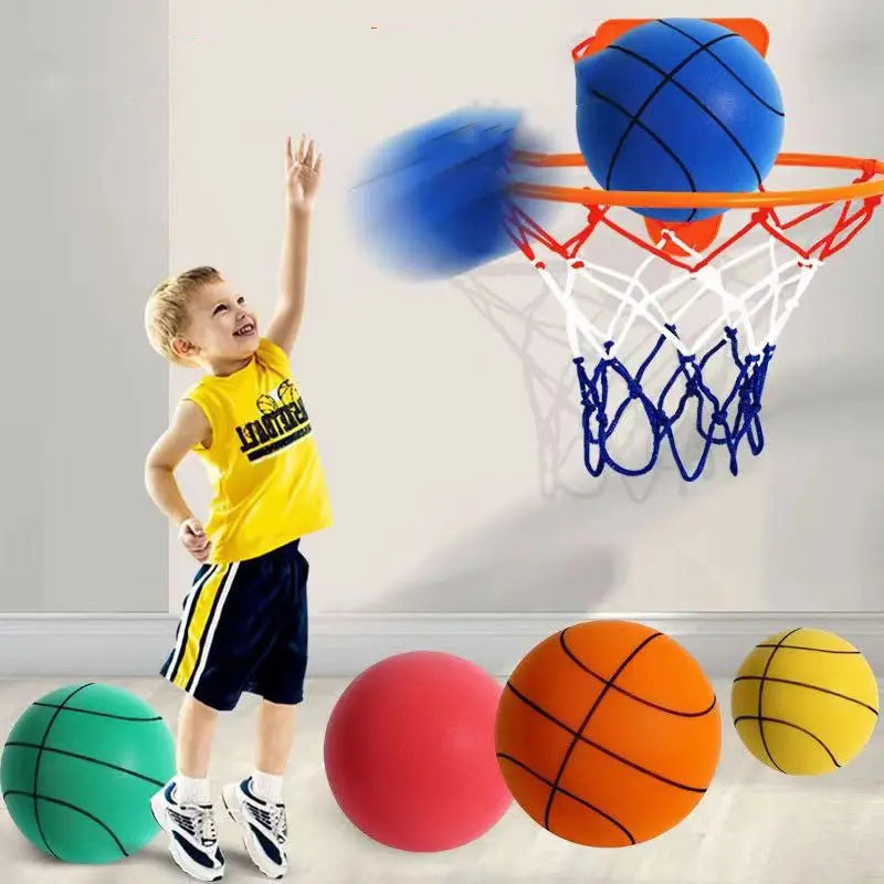 Silent Indoor Basketball | Foam Soft & Bouncy Ball.