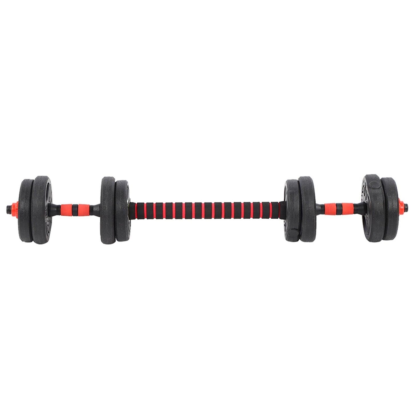 10kg Round Dumbbell Set with 40cm Connector – Adjustable Home Fitness Weights for Strength Training. - Fit Plus Now