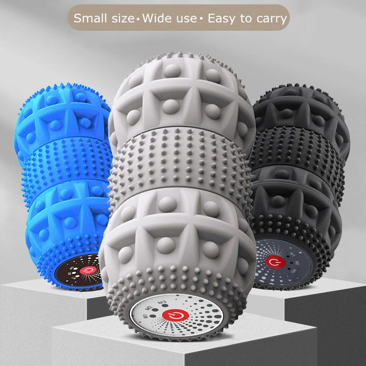 Electric Vibrating Massage Ball in Black – USB Rechargeable Deep Tissue Muscle Recovery Tool