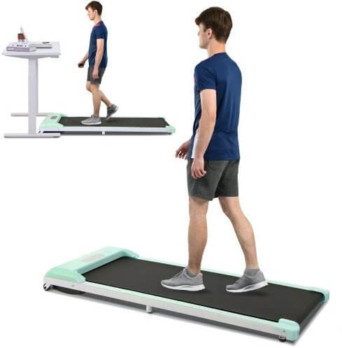2 - in - 1 Under Desk Treadmill – 2.5HP Walking Pad, Remote Control, Quiet & Compact for Home Office Fitness. - Fit Plus Now