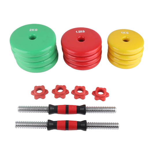 20KG Non - Slip Dumbbell Set – Colorful, Adjustable & Removable Hand Weights for Home & Gym Fitness. - Fit Plus Now
