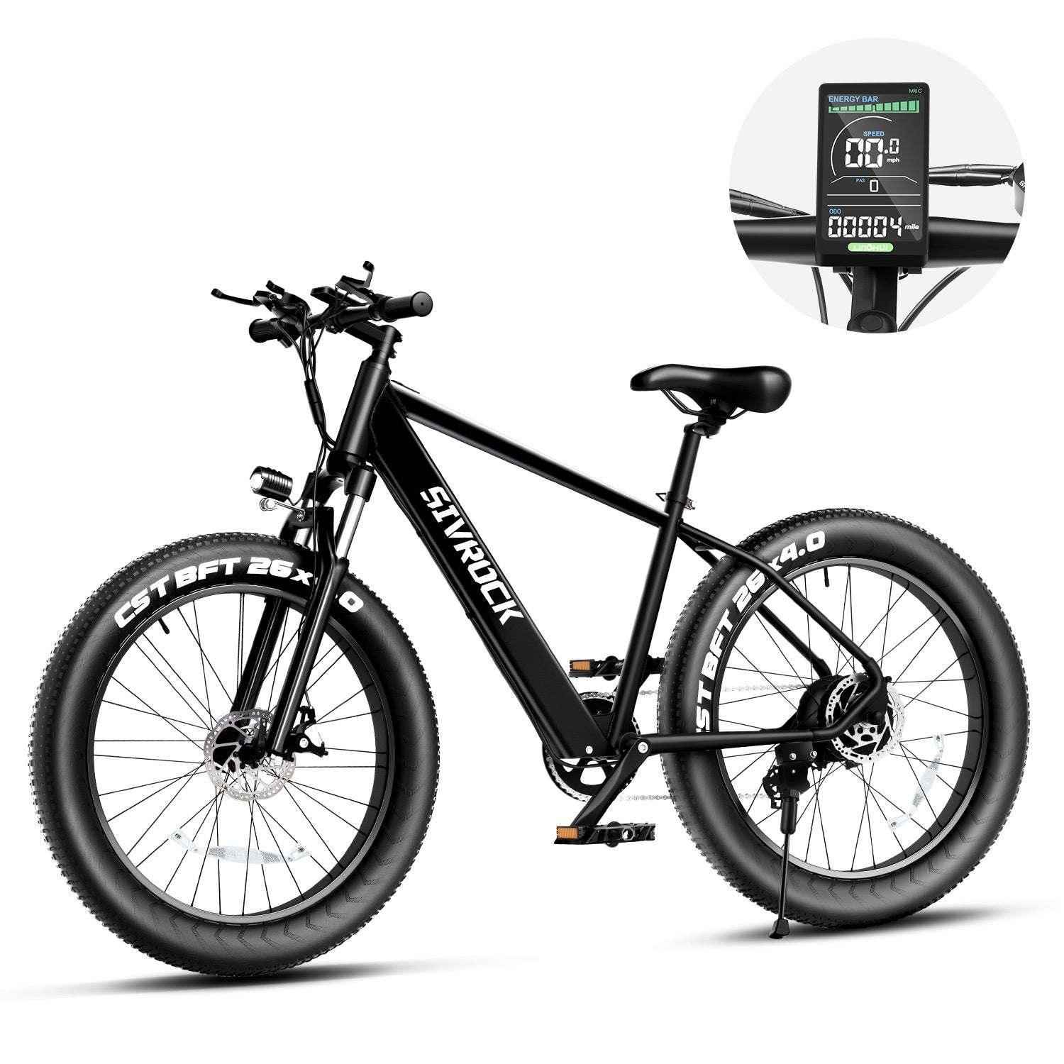 26″ Fat Tire E-Bike – 1000W Electric Mountain & City Bike