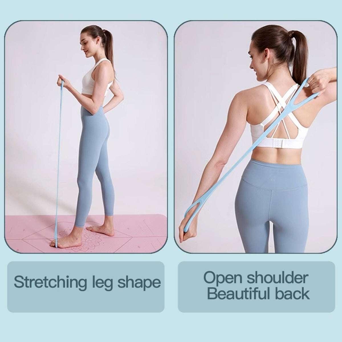 8-Shape Resistance Bands – Set of 3 for Yoga, Home Workouts, Legs & Glutes Training. - Fit Plus Now