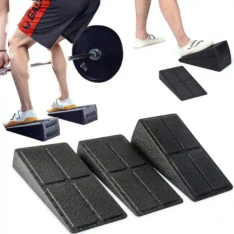 Adjustable Squat Wedge Blocks Set for Squats and Leg Activation.
