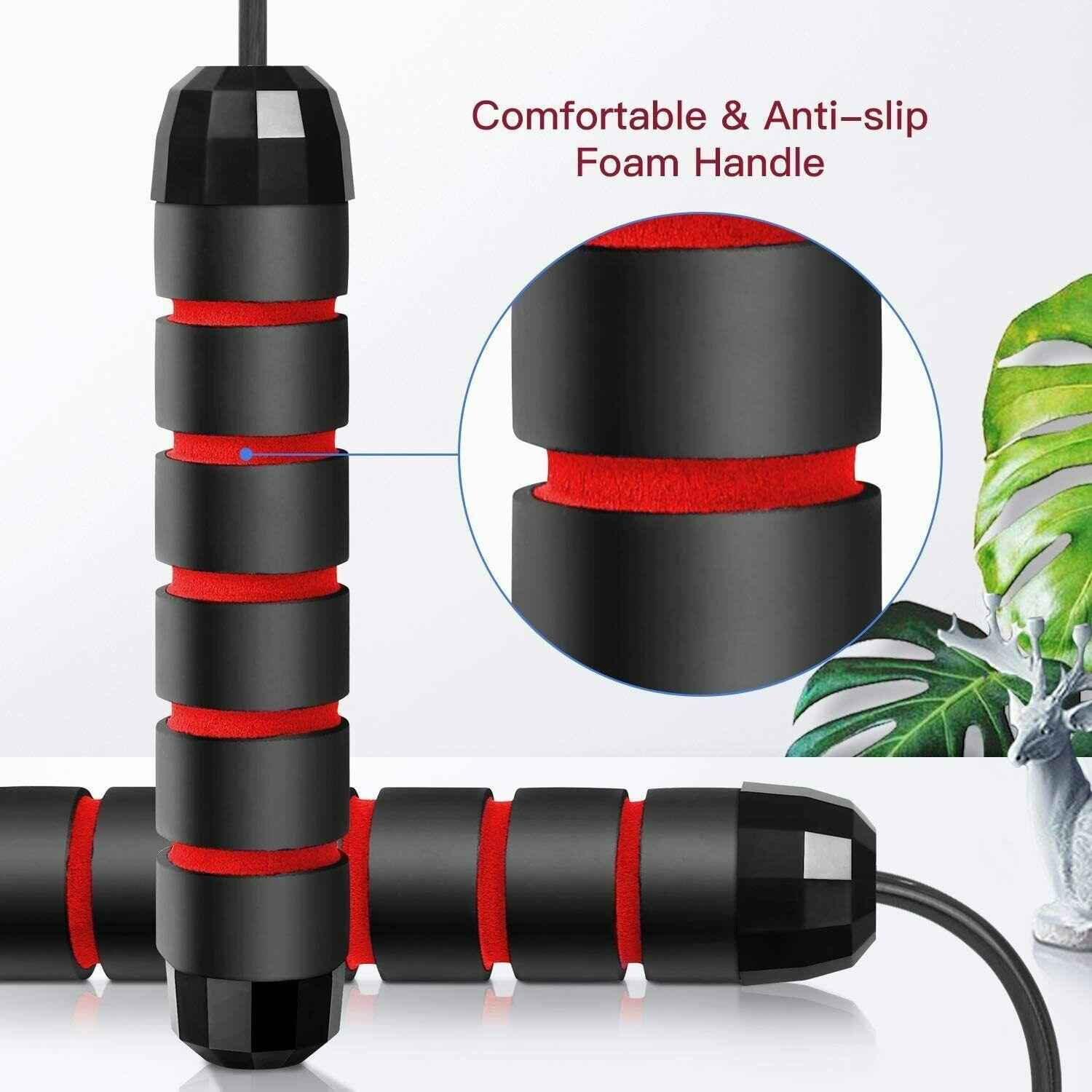 Adjustable Jump Rope for Fitness & Cardio – Tangle-Free & Durable.