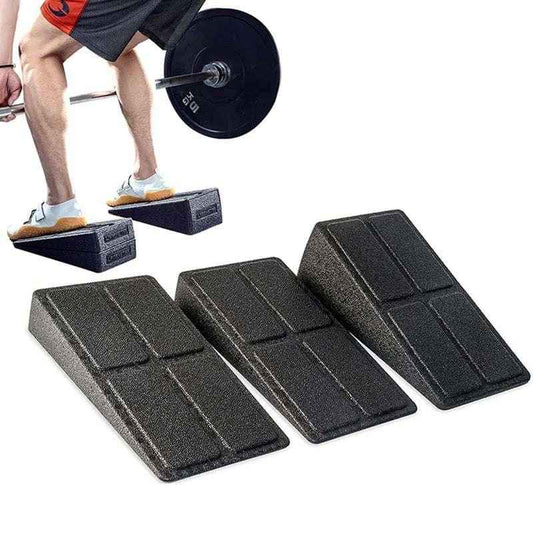 Adjustable Squat Wedge Blocks Set for Squats and Leg Activation.