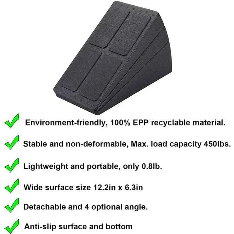 Adjustable Squat Wedge Blocks Set for Squats and Leg Activation..