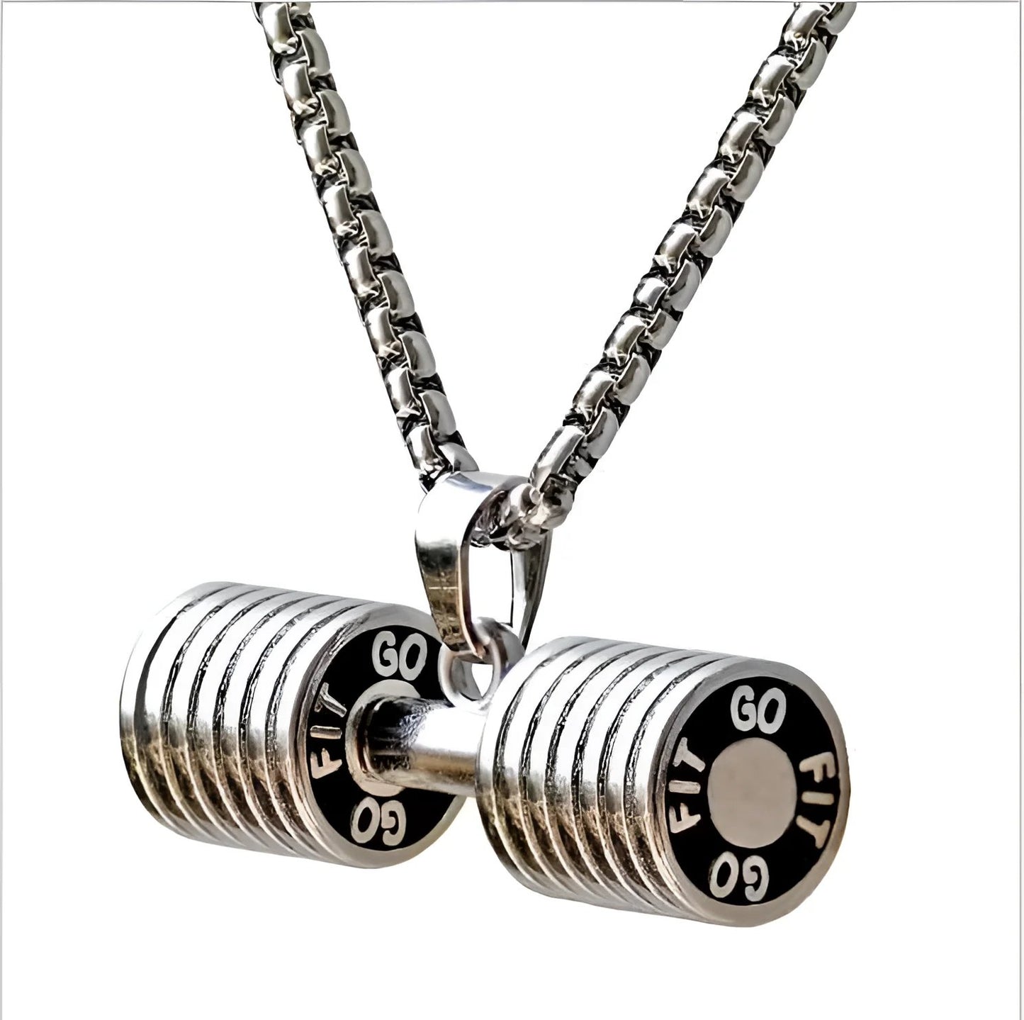 Dumbbell Barbell Pendant - Show Your Strength with Style.