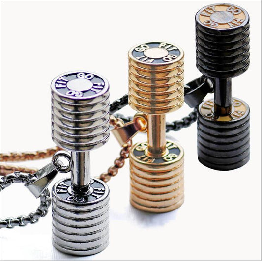 Dumbbell Barbell Pendant – Wear Your Strength with Style - Fit Plus Now