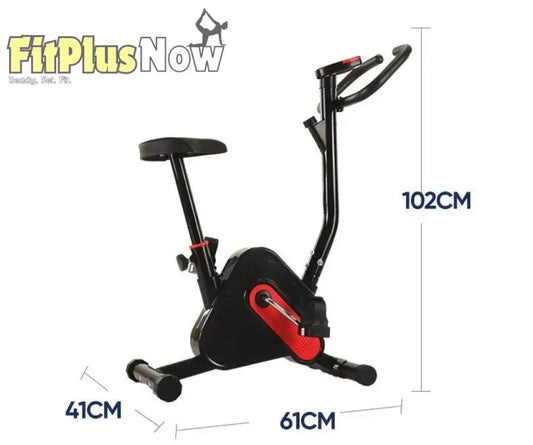 Exercise Bike for Home – Compact Fitness Equipment - Black