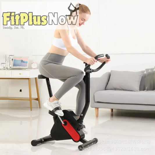 Exercise Bike for Home – Compact Fitness Equipment - Black
