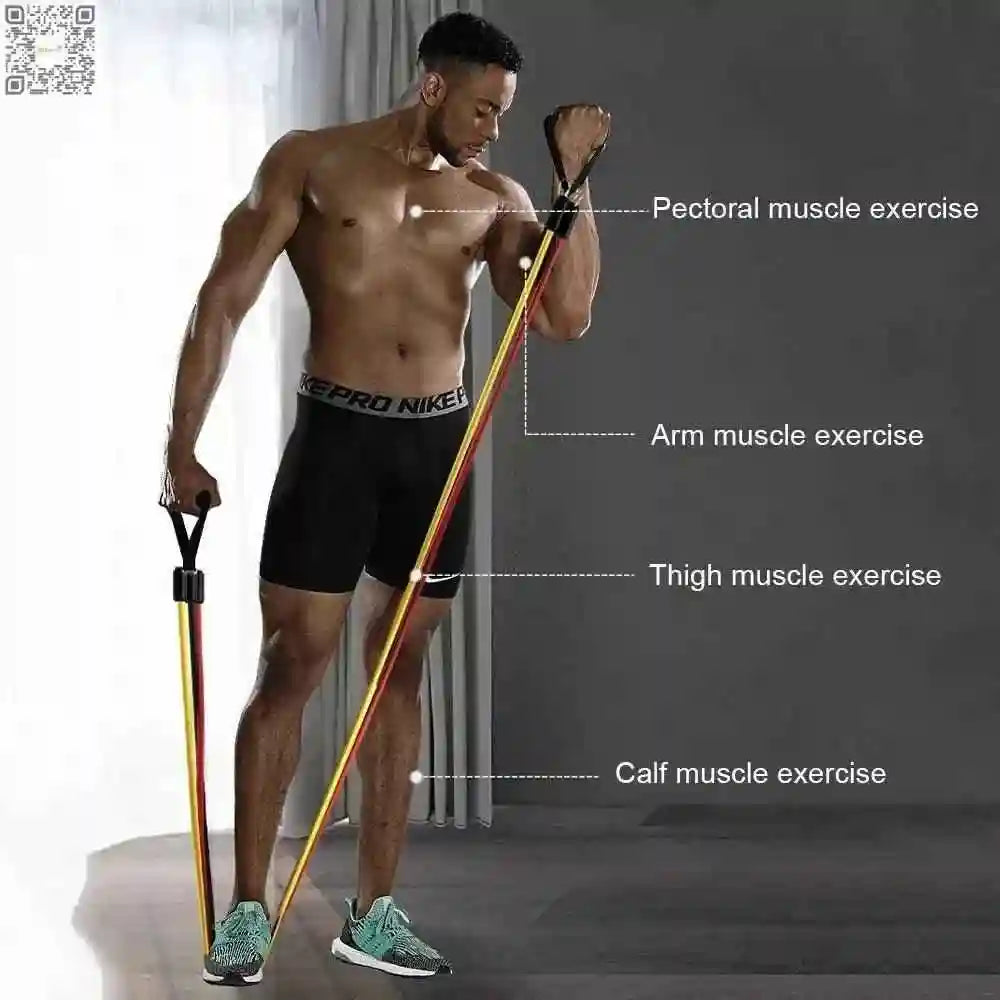 Resistance Bands Set for Women – 11-Piece Home Workout Kit - Fit Plus Now