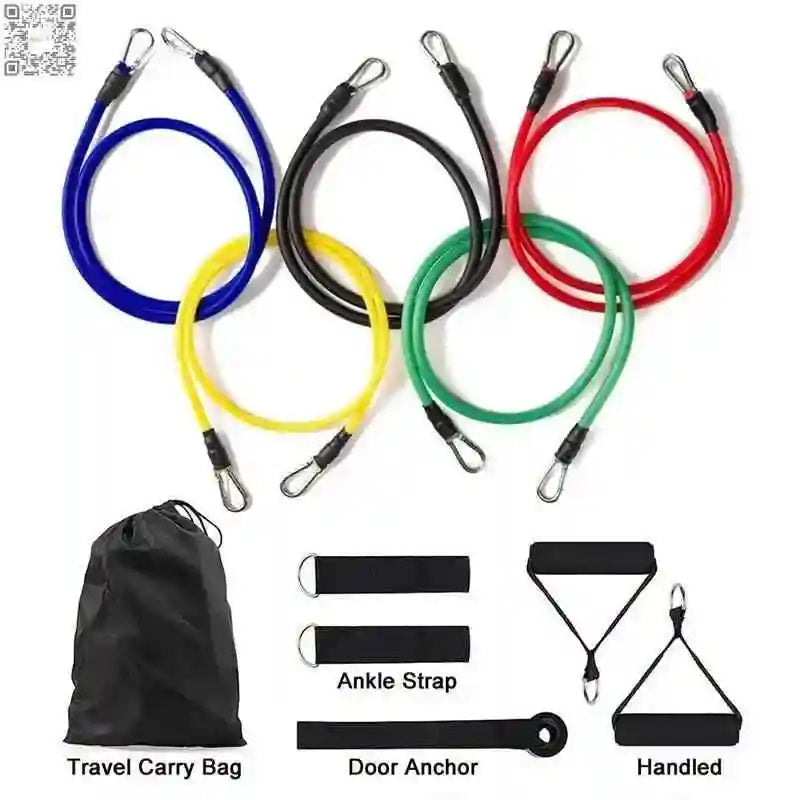 Resistance Bands Set for Women – 11-Piece Home Workout Kit - Fit Plus Now