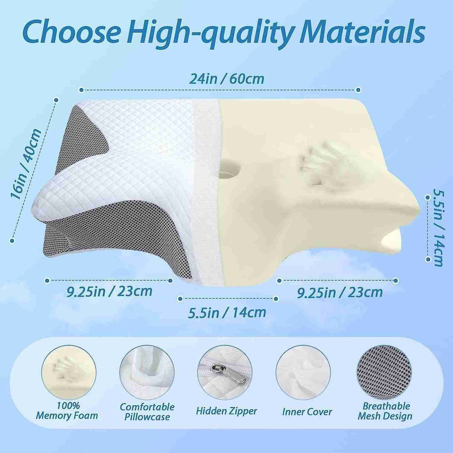 Memory Foam Recovery Pillow for Women – Rest & Recover - Fit Plus Now
