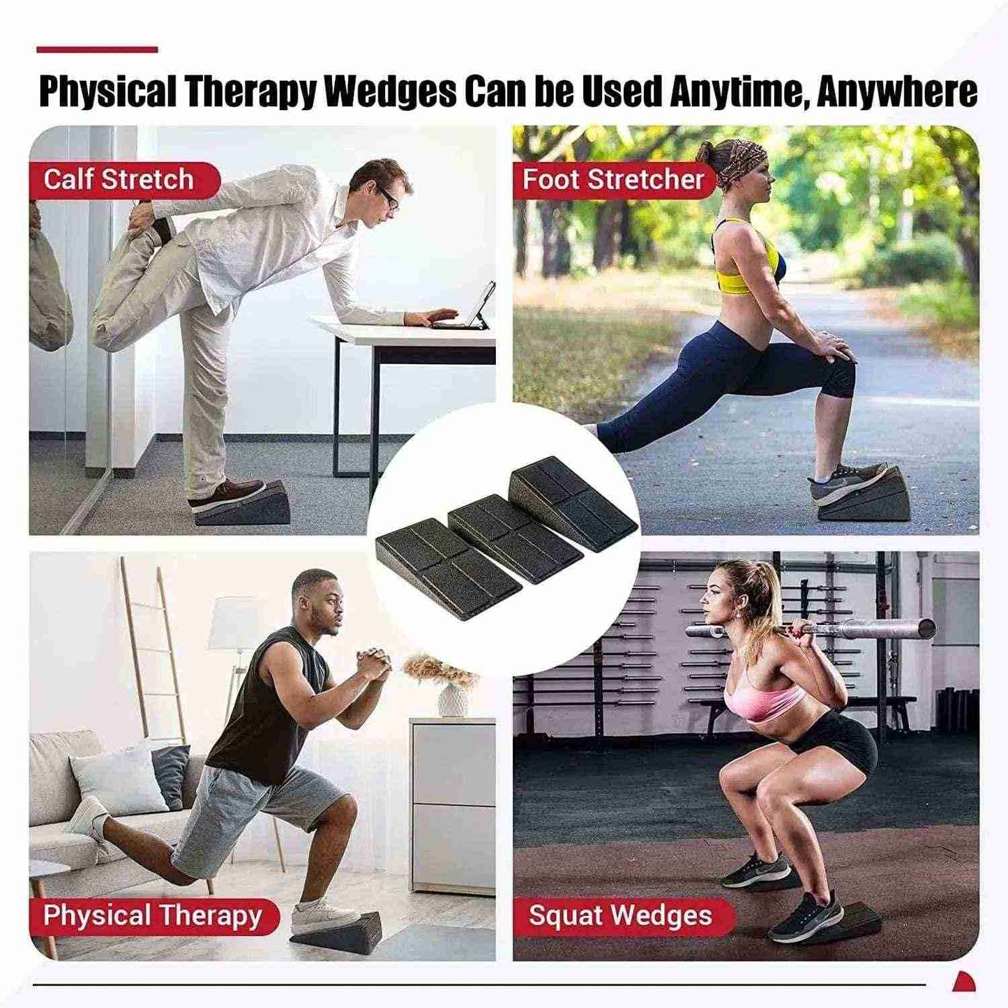 Adjustable Squat Wedge Blocks Set for Squats, Leg Activation - Fit Plus Now