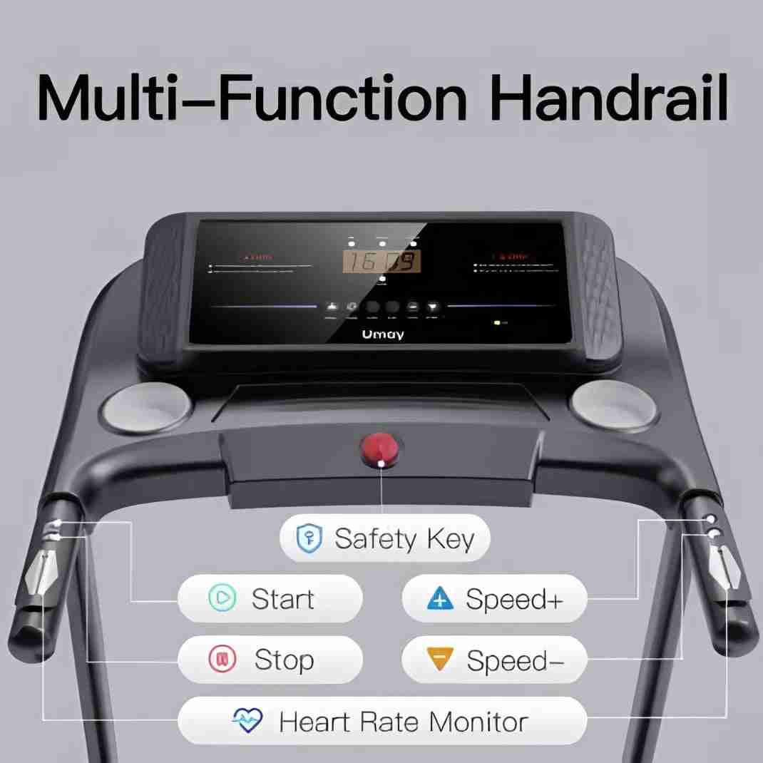 Home Folding Treadmill with Quiet Motor & Compact Design 4 Fit Plus Now
