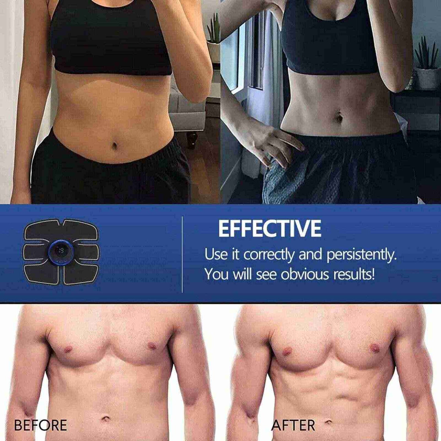 Rechargeable Muscle Toner for Busy Women – EMS Core & Ab Training at Home - Fit Plus Now