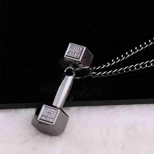 Titanium Barbell Necklace for Active Women – Wear Your Strength - Fit Plus Now