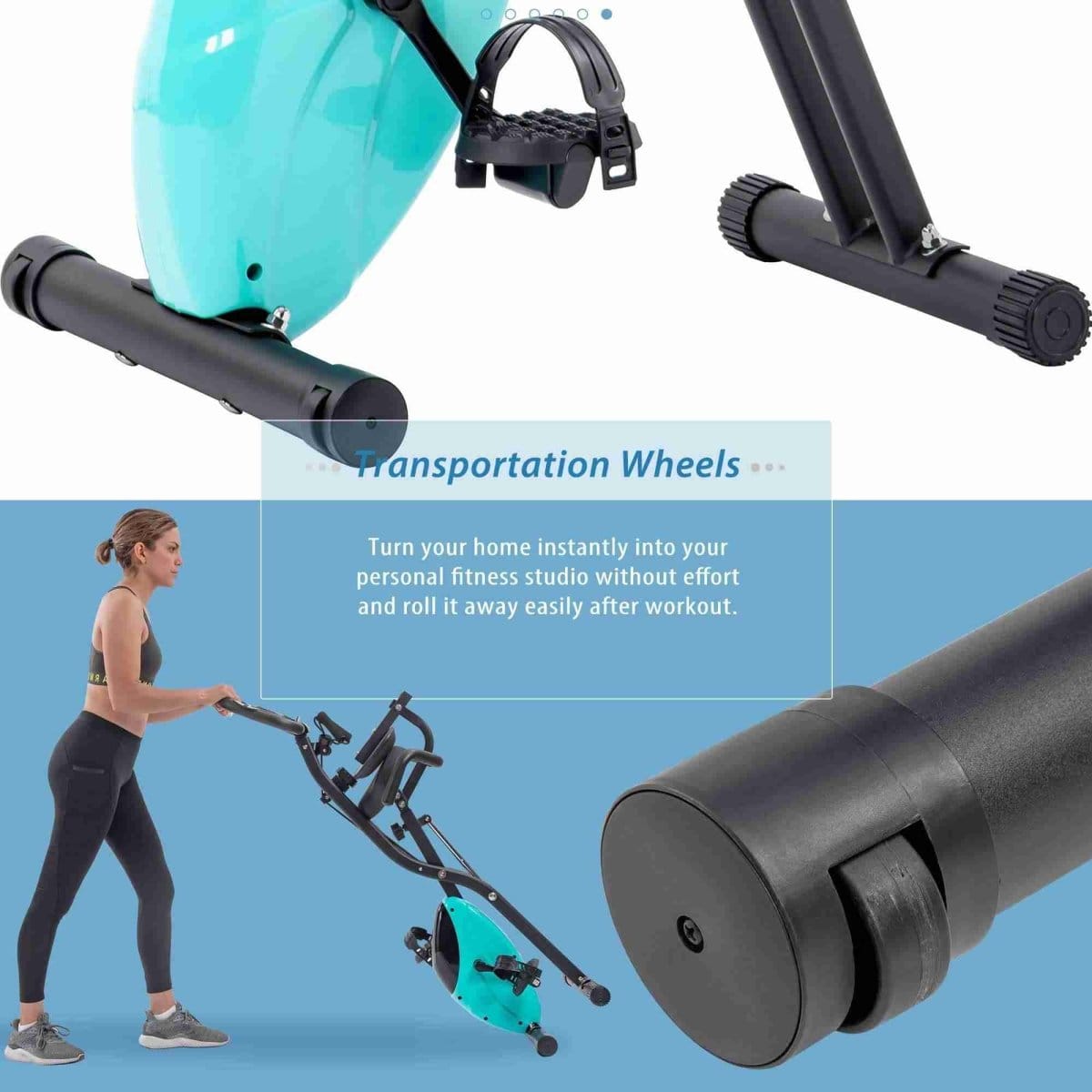 3-in-1 Foldable Exercise Bike – Cardio for Busy Women - Fit Plus Now