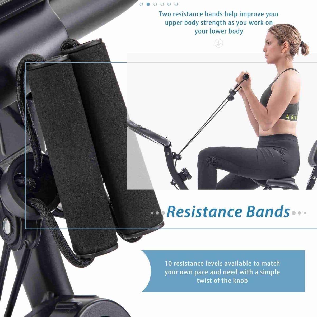 3-in-1 Foldable Exercise Bike – Cardio for Busy Women - Fit Plus Now