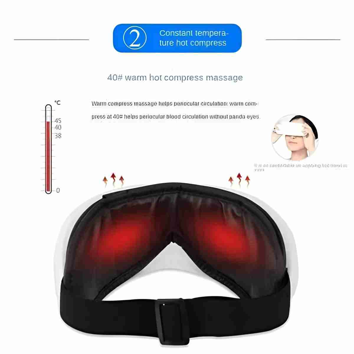 Heated Eye Massager for Stress Relief & Recovery - Fit Plus Now