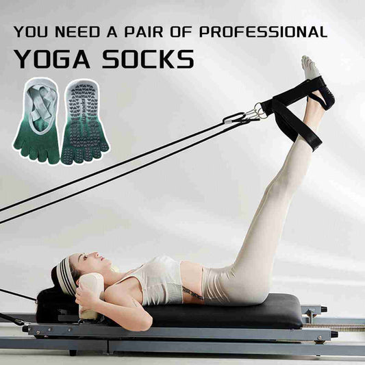 Yoga Socks with Grips – Full Toe Sticky Grip Socks for all 4 Fit Plus Now