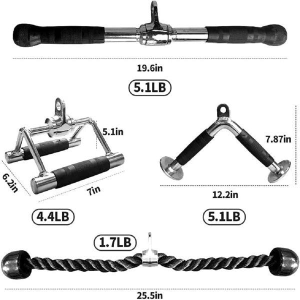 Multi-functional Fitness Handlebars, 4-piece Set Of Adjustable Pull-down Squat Racks For Home Use - Fit Plus Now