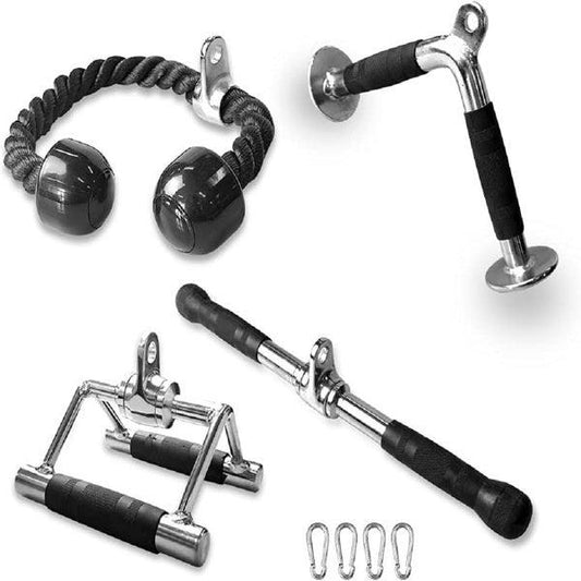 Multi-functional Fitness Handlebars, 4-piece Set Of Adjustable Pull-down Squat Racks For Home Use - Fit Plus Now