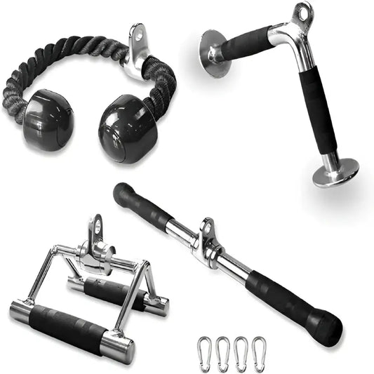 Multi-functional Fitness Handlebars, 4-piece Set Of Adjustable Pull-down Squat Racks For Home Use - Fit Plus Now