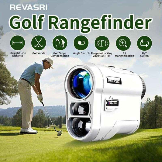 REVASRI 1000YDS Golf Rangefinder – Slope, Pin Lock, Laser Distance Finder