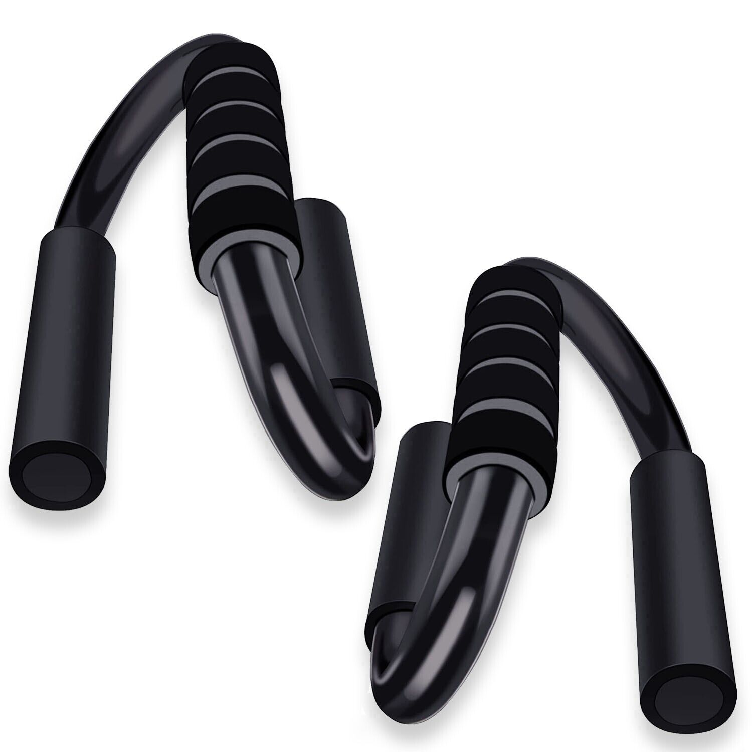 S-Shaped Non-Slip Push-Up Bars for Strength Training & Home Workouts. - Fit Plus Now