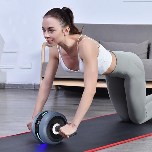 Smart Automatic Rebound Ab Roller with Digital Counter – Core Strength Trainer for Abs & Stability. - Fit Plus Now
