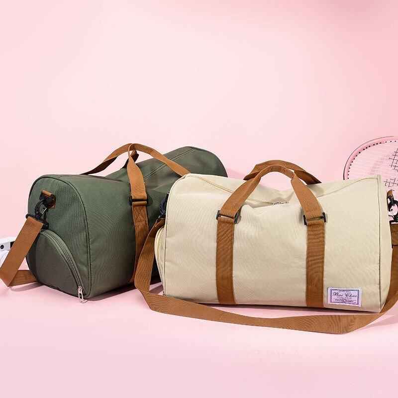 Waterproof Duffle Travel Bag with Shoe Compartment.