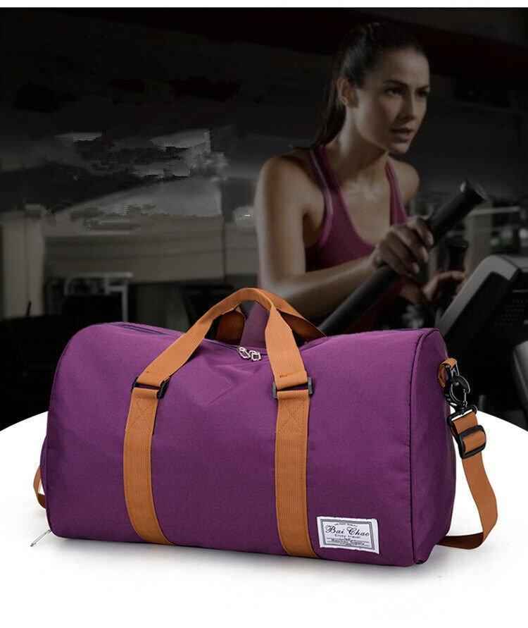 Waterproof Duffle Travel Bag with Shoe Compartment.