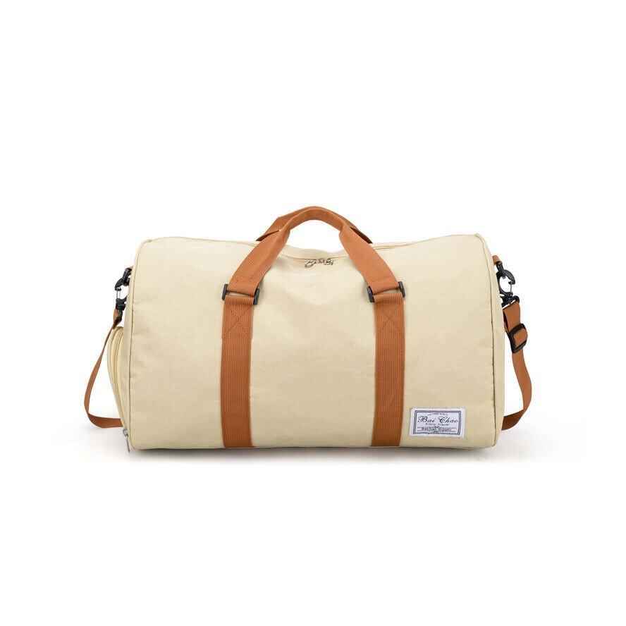 Waterproof Duffle Travel Bag with Shoe Compartment.
